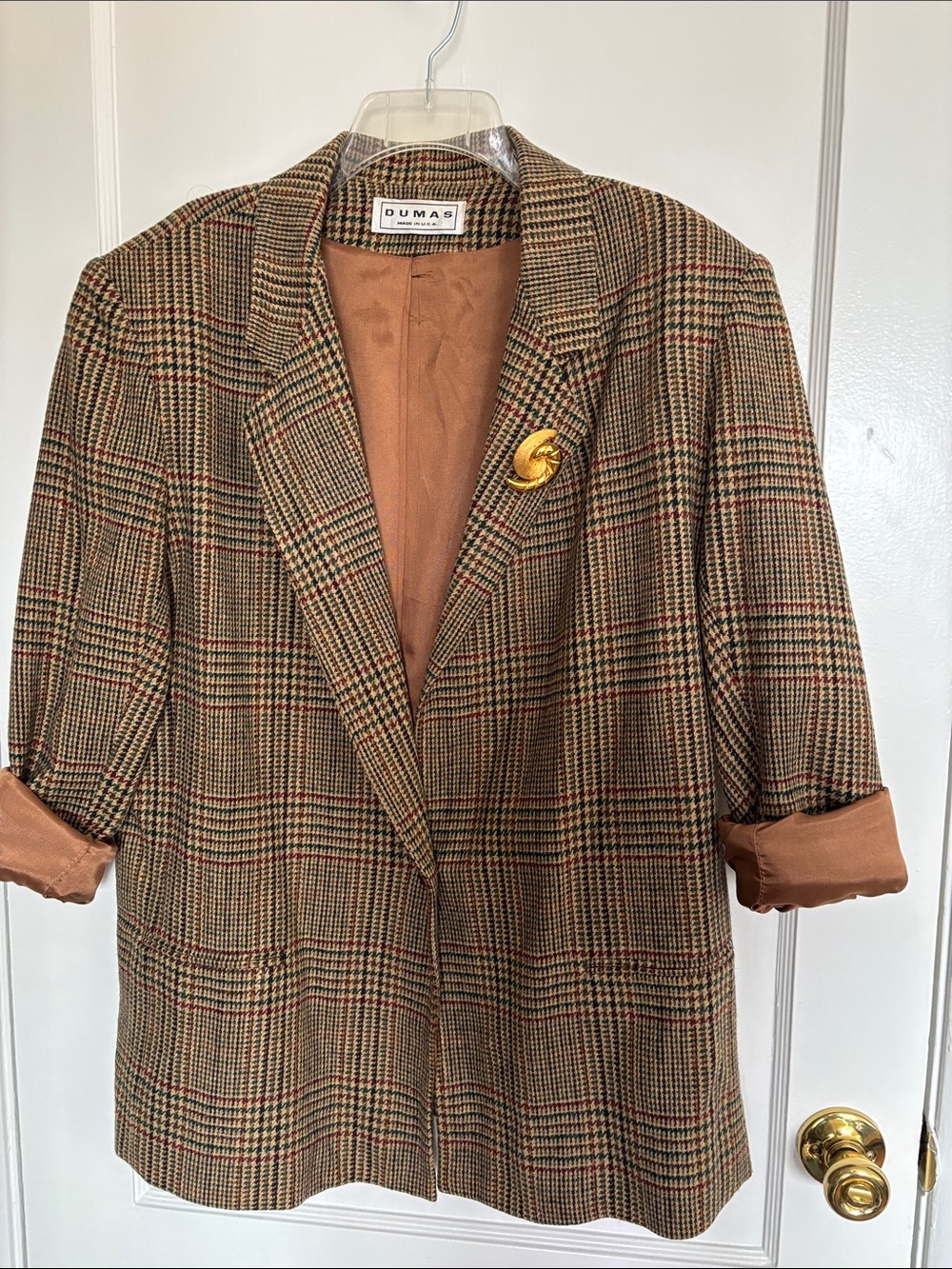 Vintage! Dumas Wool Blazer shoulder pads